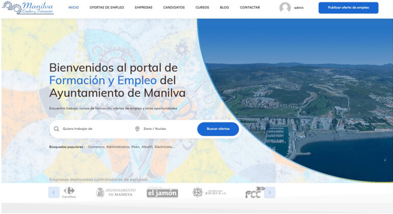 Web Ayuntamiento de Manilva